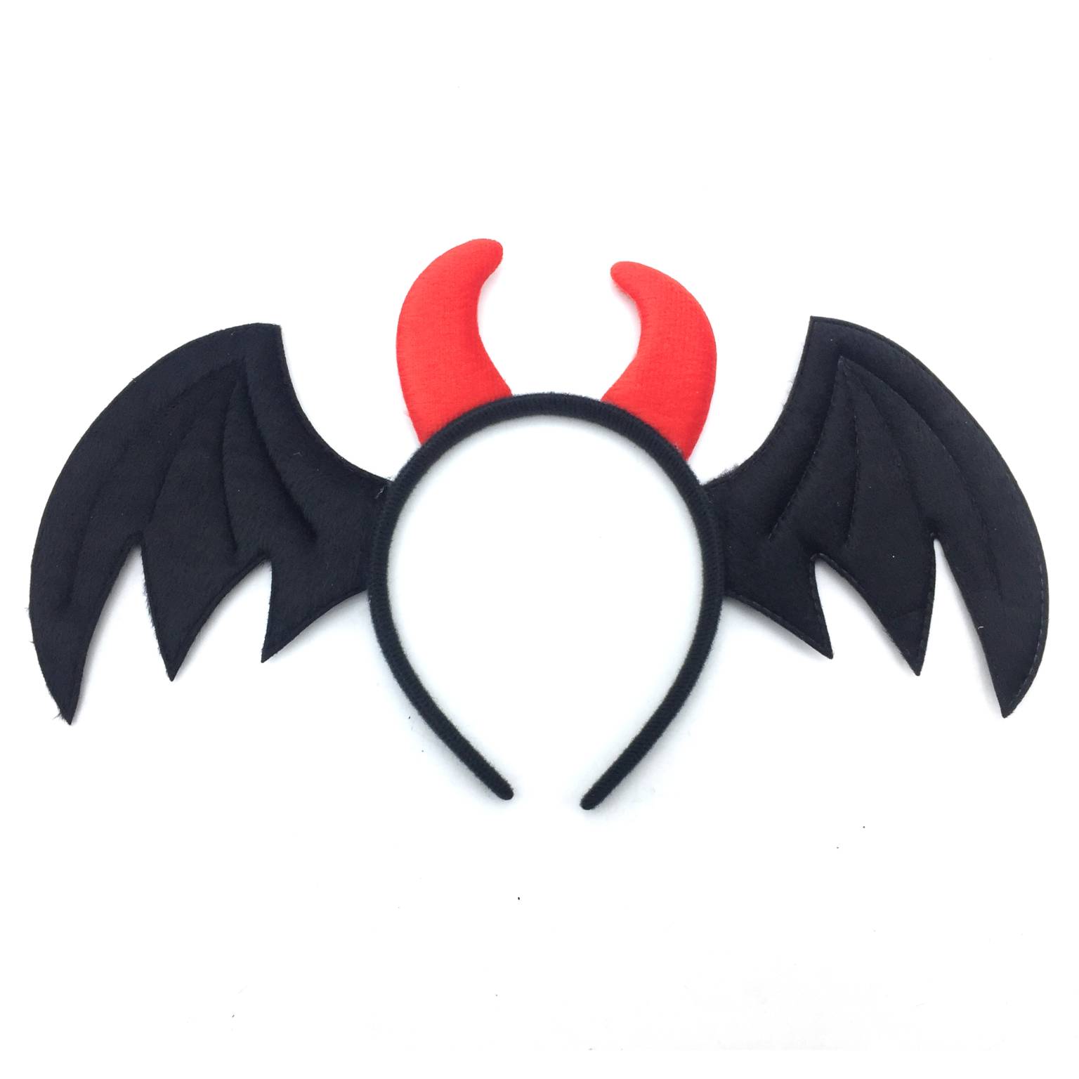 Tiara cuernos y alitas en bolsa 37×18 cm