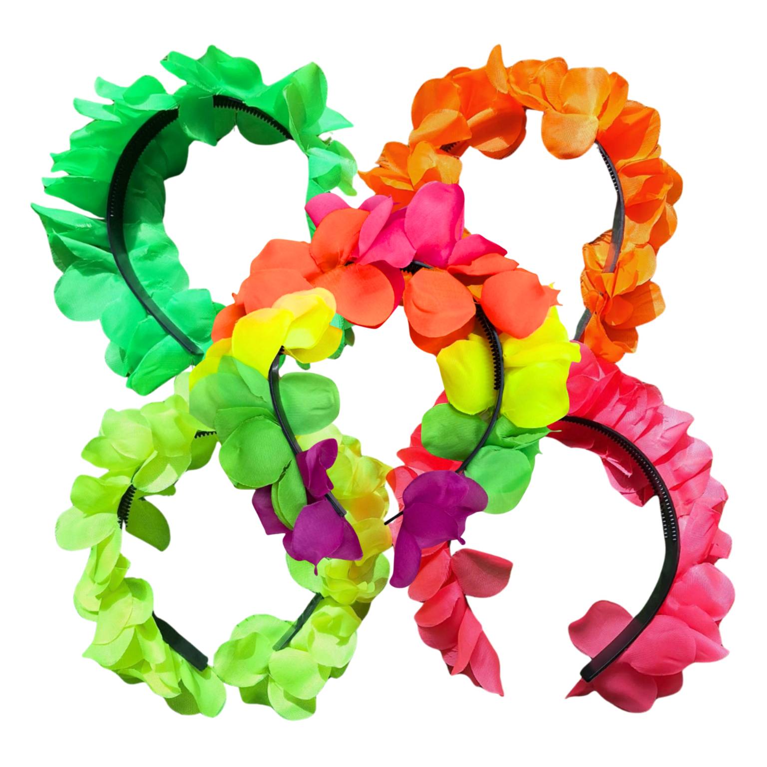 Tiara flores neon