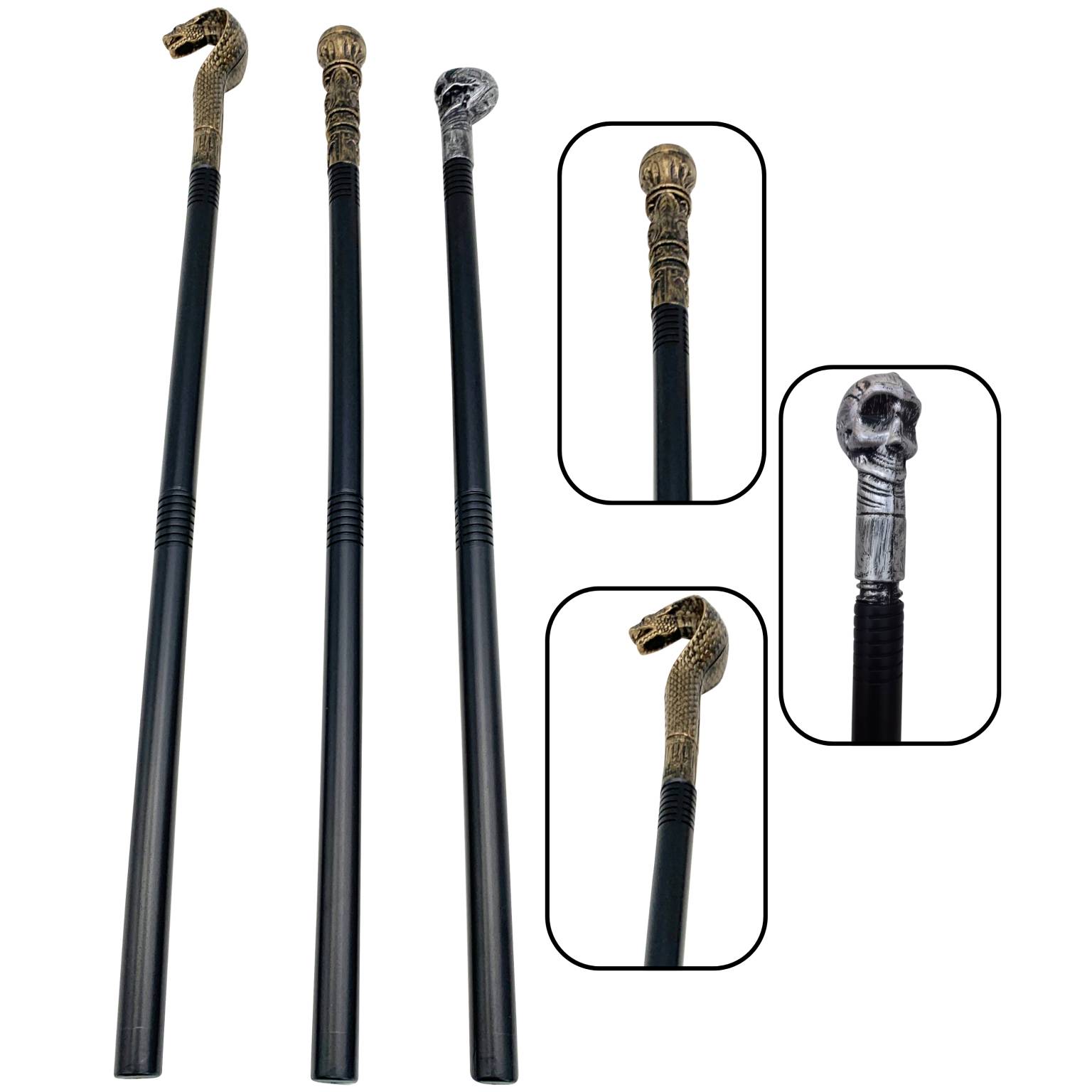 Cetro bastón de plastico 65cm