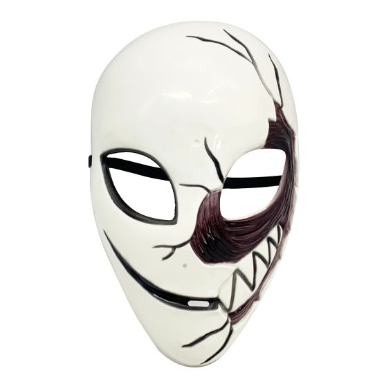 Mascara blanca con musculo 17×26 cm