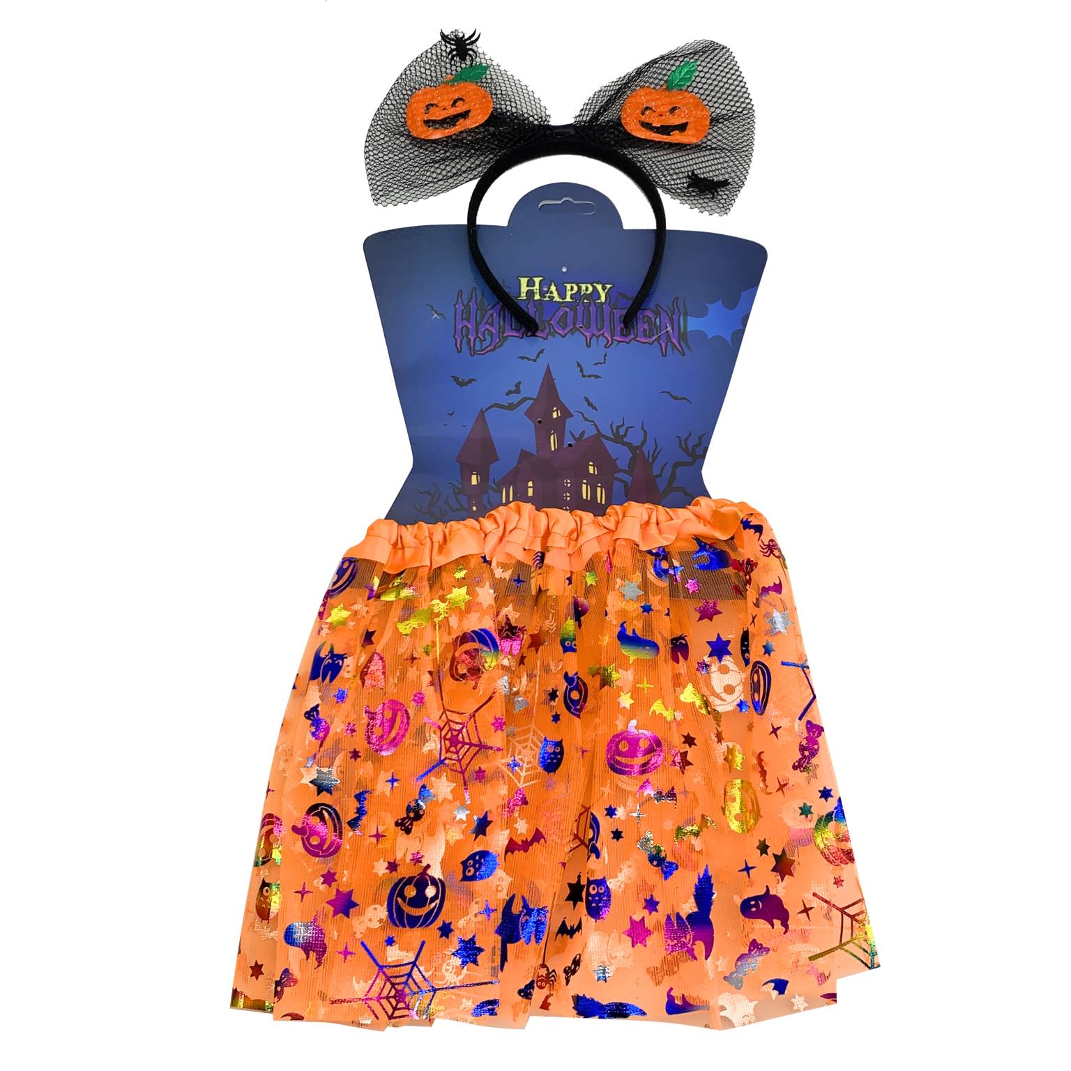 Disfraz pollera y tiara halloween 30cm