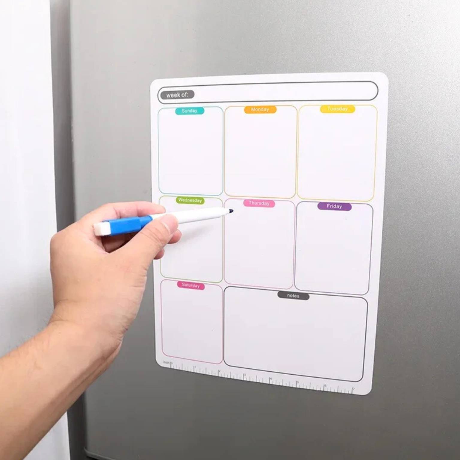Planificador semanal magnetico 33×43 cm