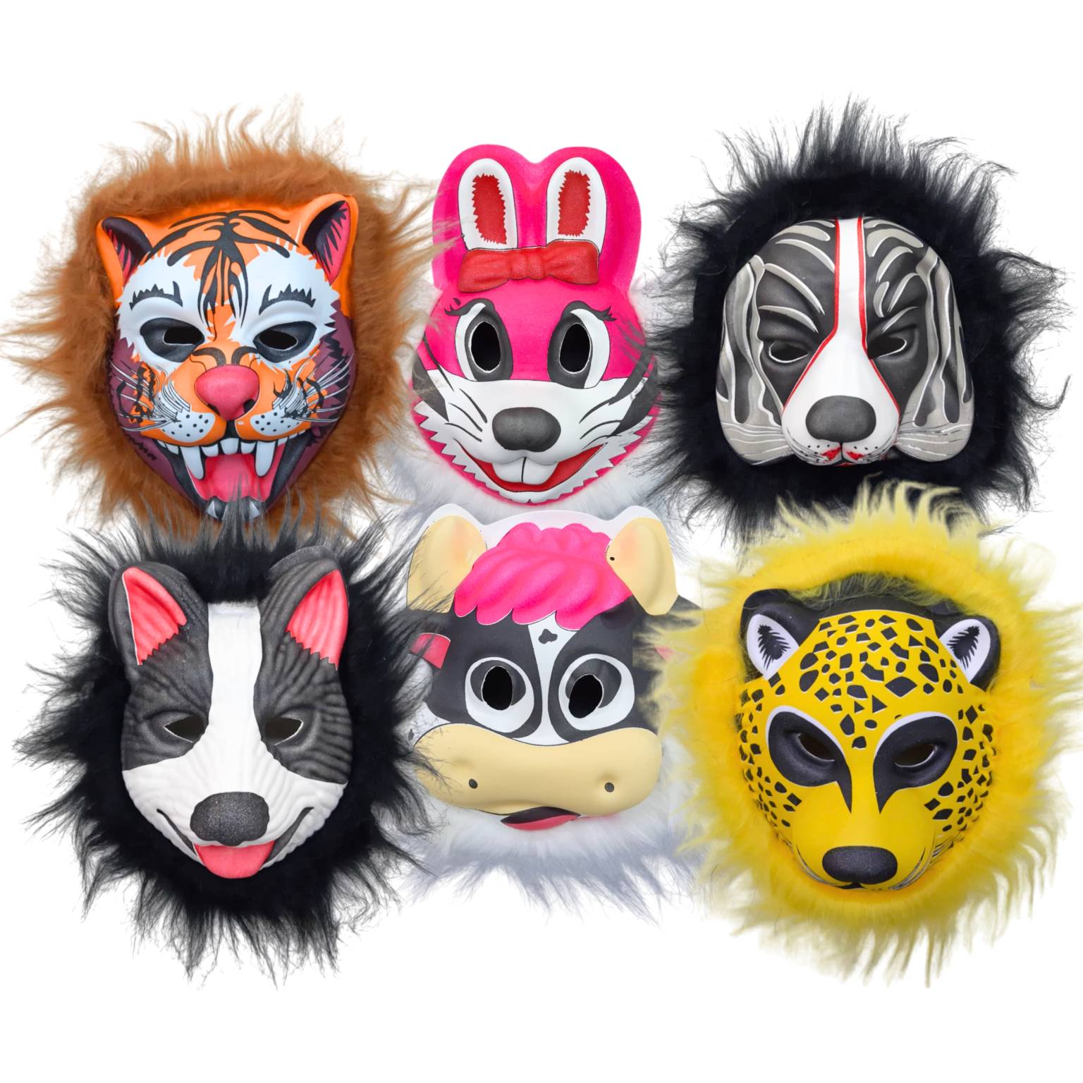 Mascara animalitos colores