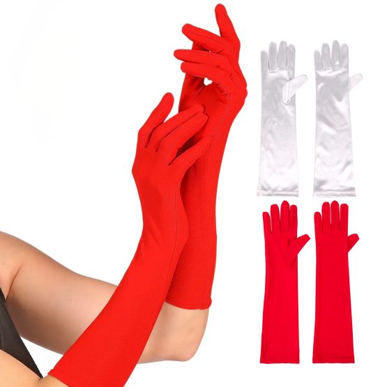 Guantes largos lisos