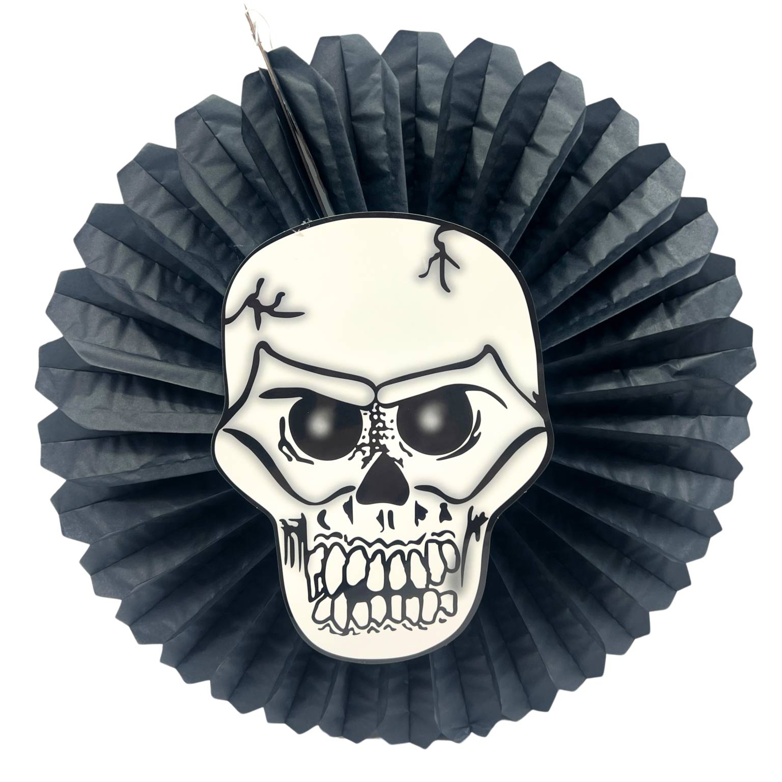 Adorno calavera colgar papel plegable 22.5cm