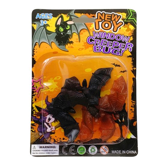 Murcielago plastico x4 en carton 6.5cm