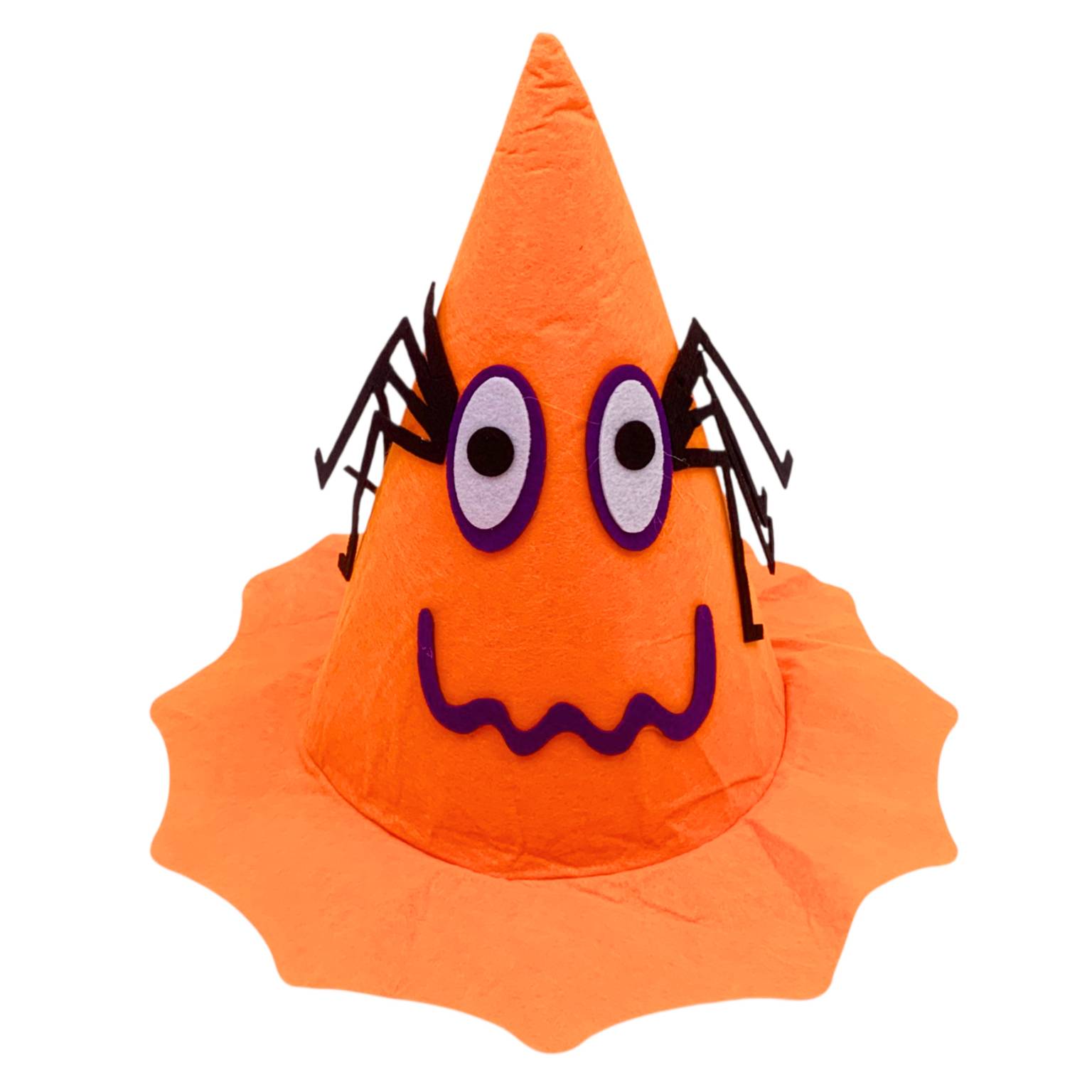 Gorro bruja fieltro con diseños 28×33 cm