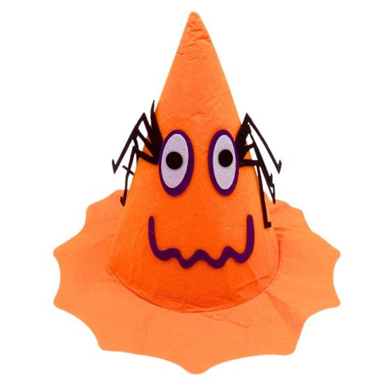 Gorro bruja fieltro con diseños 28×33 cm