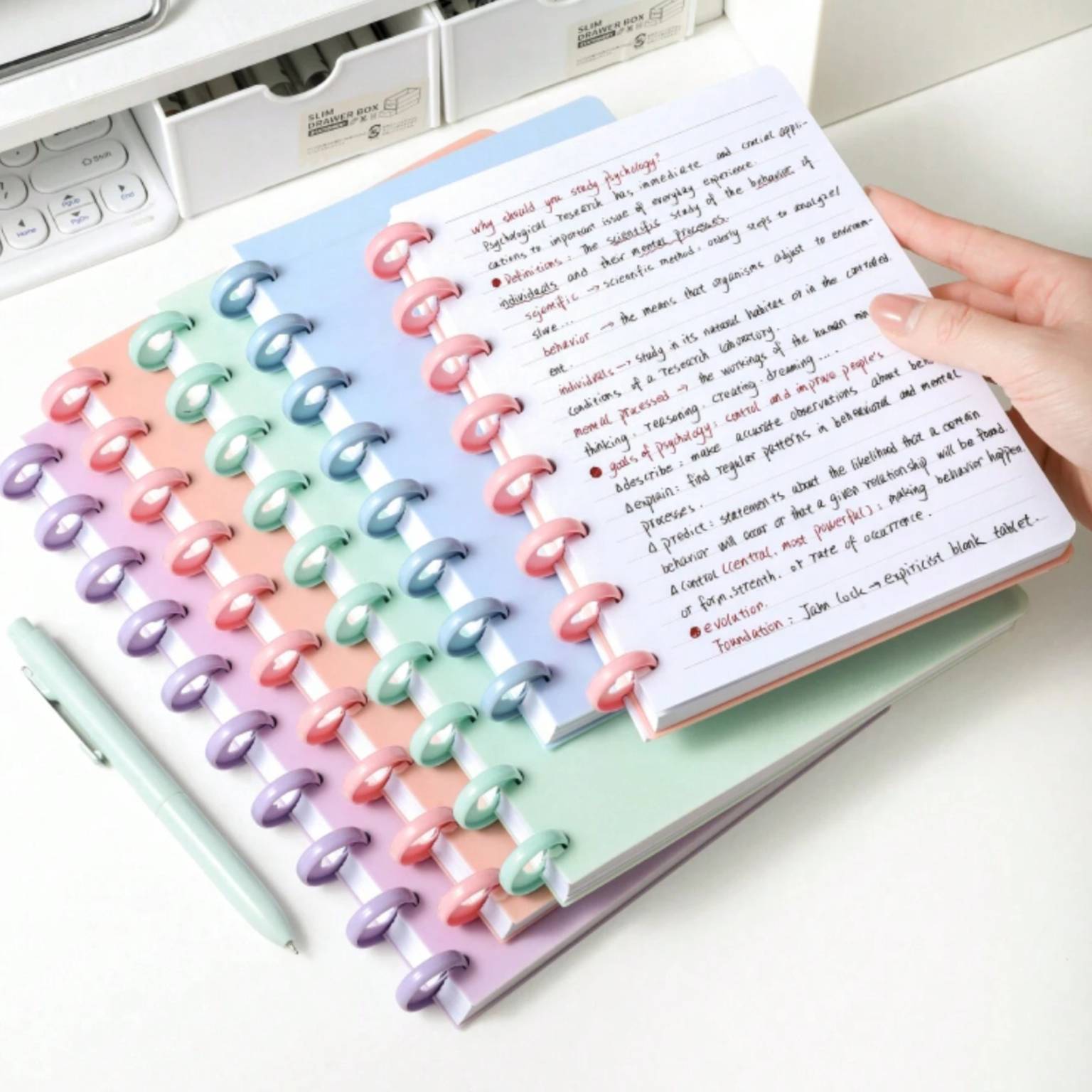 Libreta b5 con anillos inteligentes