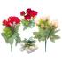 Ramo de flores rosas blancas/rojas 30cm