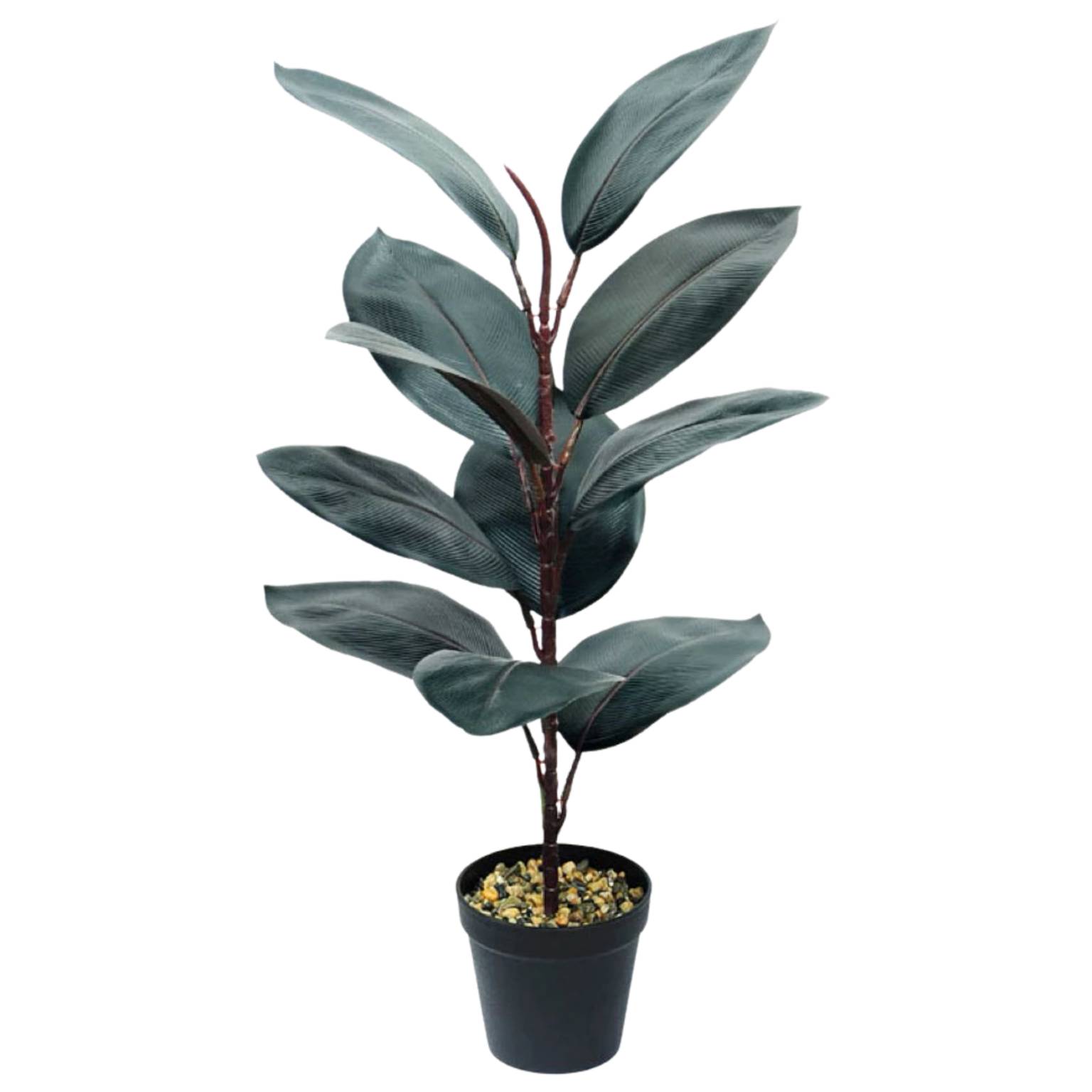 Planta artificial caucho oscuro 60cm