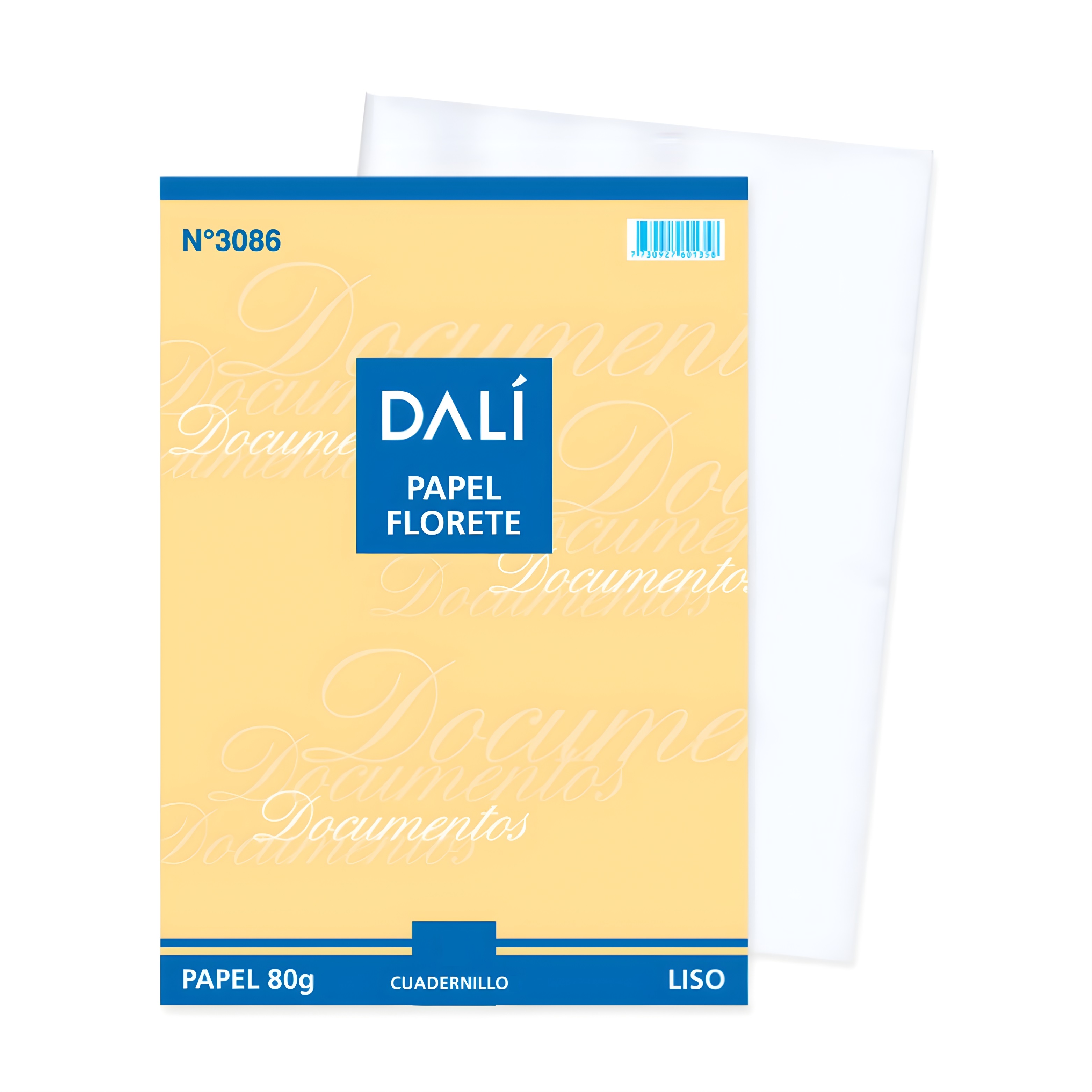 Papel florete liso librillo x5 hojas