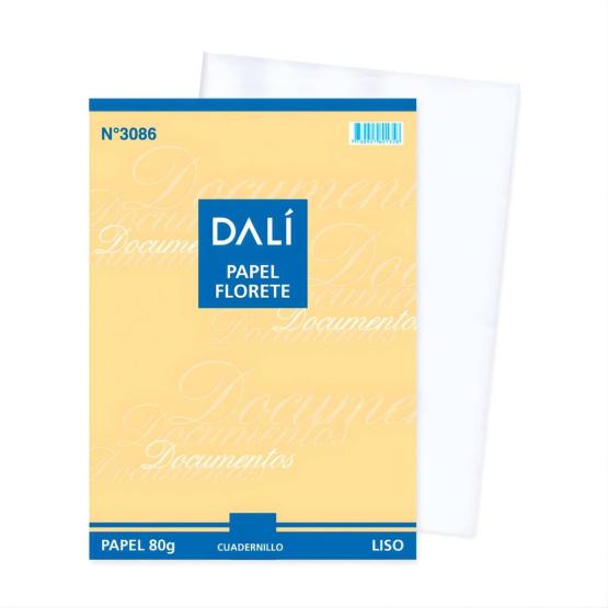 Papel florete liso librillo x5 hojas