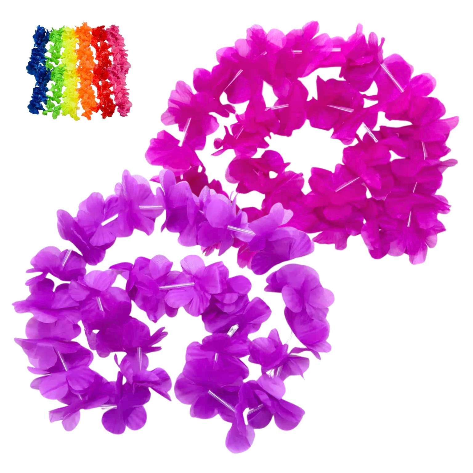 Collar mediano flores lisas