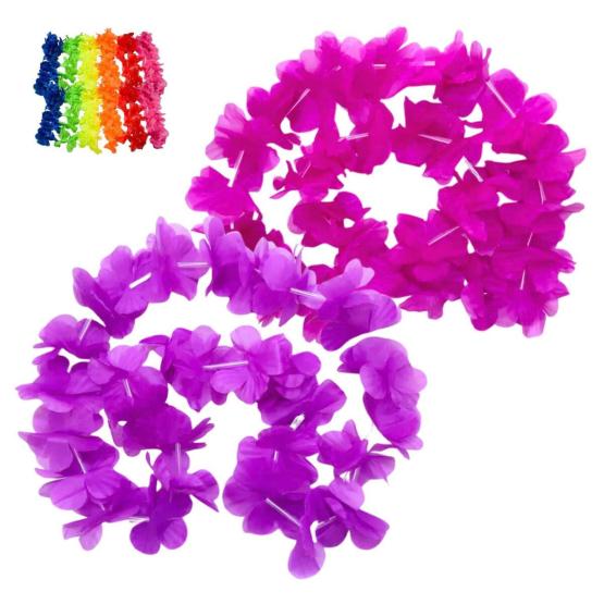 Collar mediano flores lisas