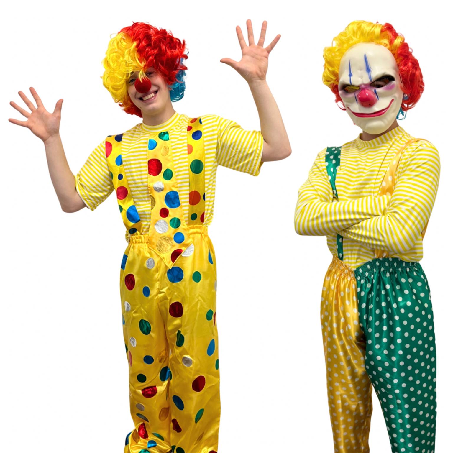 Disfraz payaso enterito y remera