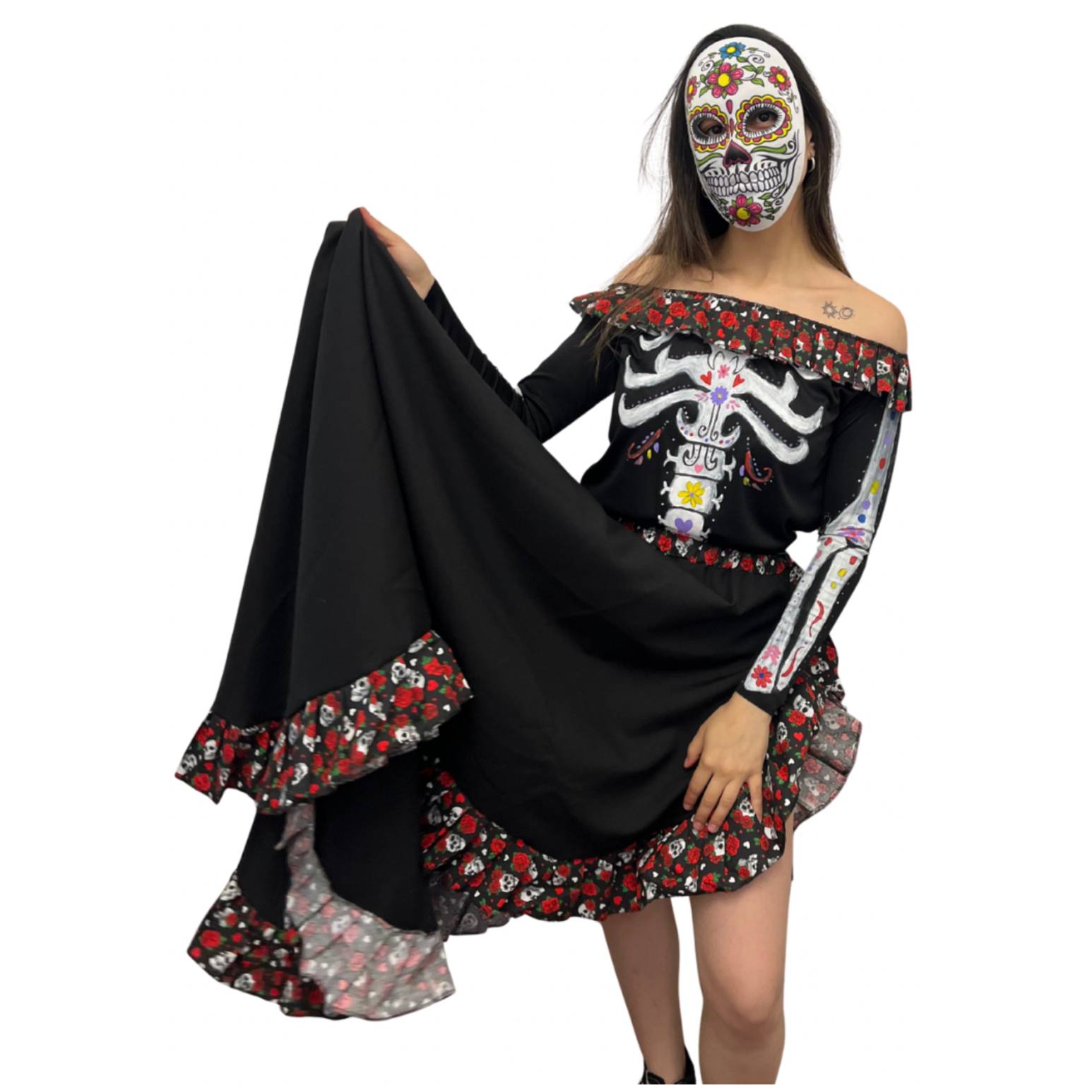 Disfraz vestido catrina