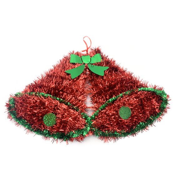 Adorno navideño campana grande 35×23 cm