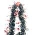 Guirnalda navideña boa con aplique papa noel 200cm