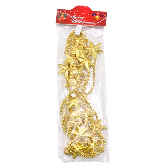 Adorno navideño cadena estrellas 270 cm