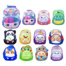 Mochila infantil con diseño animalito 30x12x25 cm