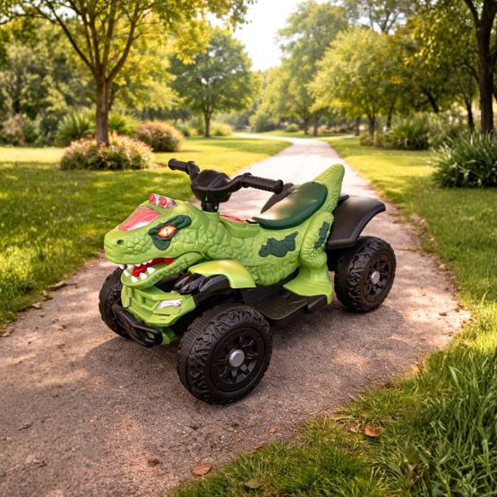 Cuatriciclo a bateria dinosaurio 73x37x39 cm
