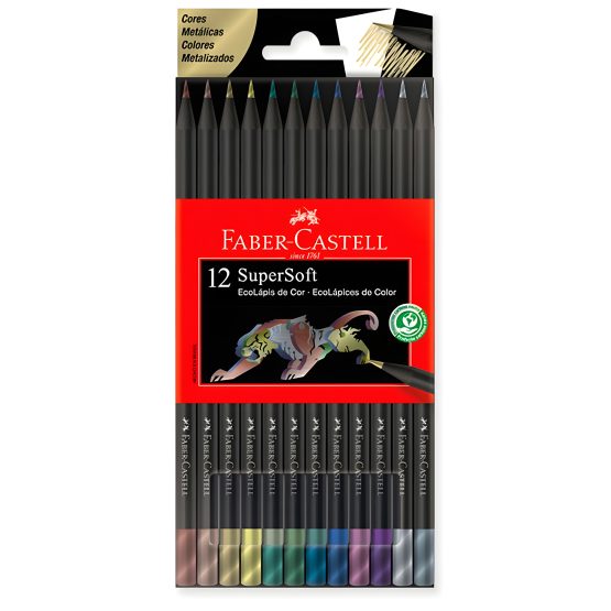 Lapices faber supersoft metal x 12