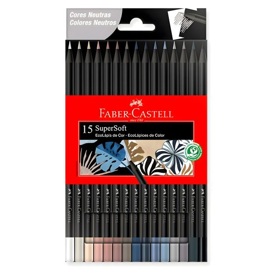 Lapices faber supersoft neutros x 15