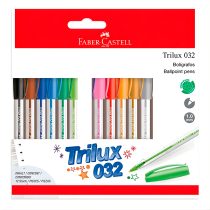 Blister boligrafo trilux color x12