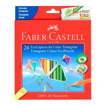 Lapices color faber largos x 24