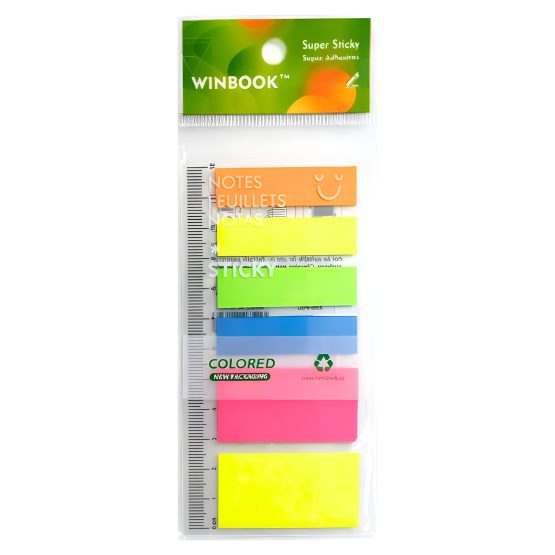Post it señaladores fluo x6 6×16 cm