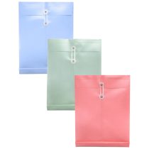 Sobre pvc con cierre de hilo 24x33x3 cm