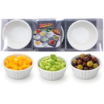 Compotera ceramica chica x3 4.5x29x9.5 cm