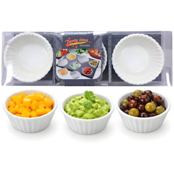 Compotera ceramica chica x3 4.5x29x9.5 cm