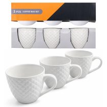 Taza blanca set x3
