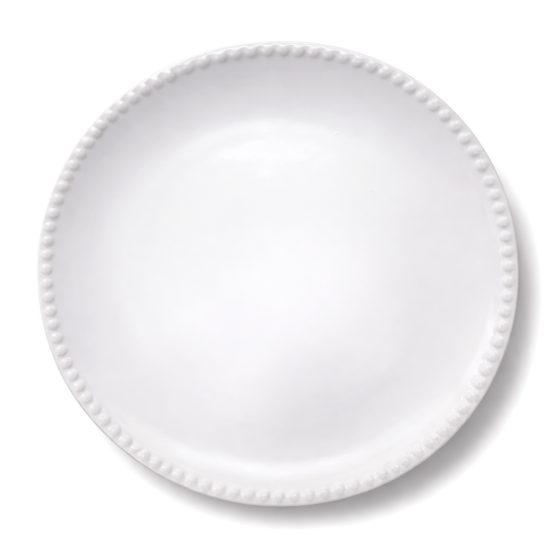 Plato llano ceramica blanco liso 26×3 cm