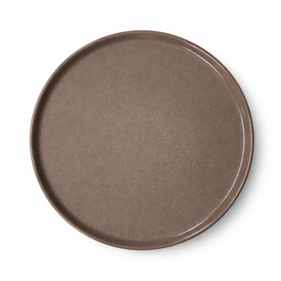 Plato llano ceramica color tierra 26.5cm