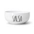 Bowl ceramica blanca diseño salsa 15.5cm