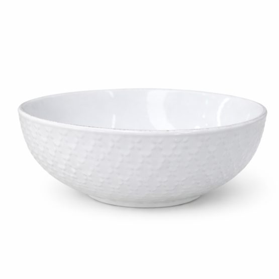 Bowl ceramica blanco relieve cruces 19.5cm