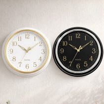 Reloj de pared 31cm borde anillos numeros dorados