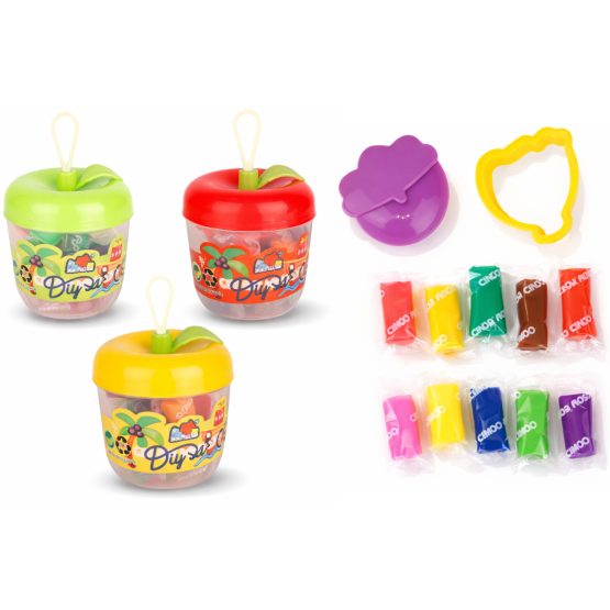 Juego set de masas pote manzana 7.5×12 cm