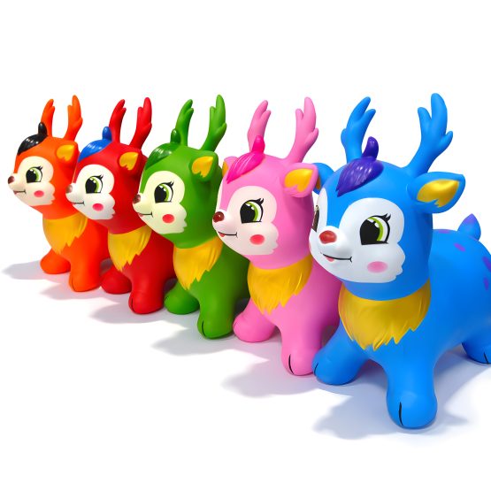 Saltarin inflable reno con pañuelo