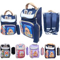 Mochila capibara con orejas y cartuchera 39×22 cm