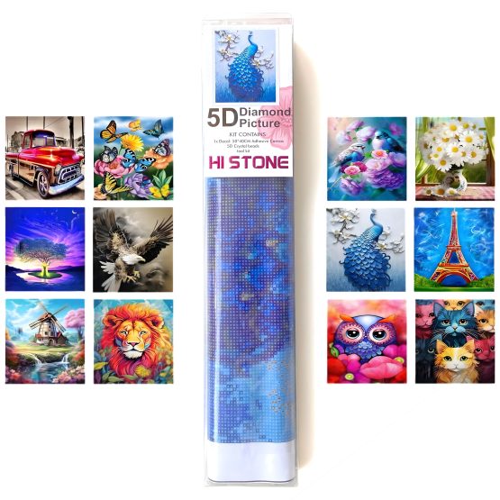 Diamantes para decorar lamina 40×50 cm paisajes/mascotas