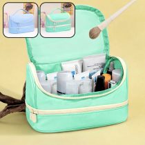 Cartuchera/organizador 2 cierres 21x10x13 cm