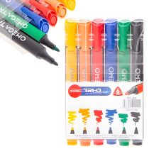 Marcadores omega tri-o x 6 colores
