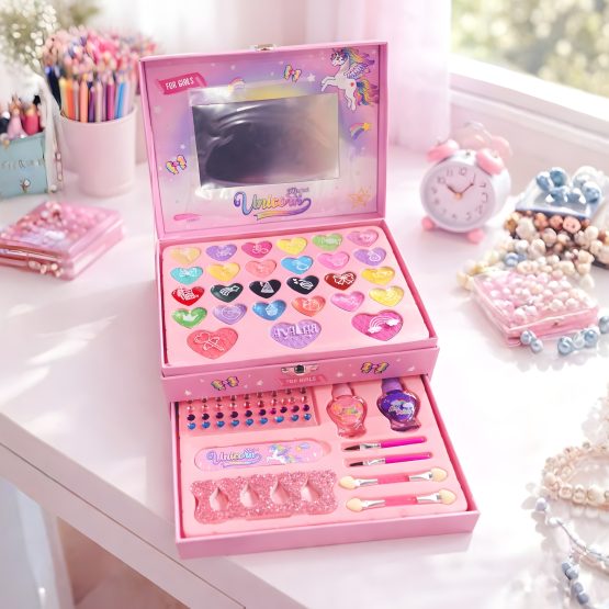 Maquillaje infantil valija unicornio 20x15x16 cm