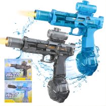 Pistola de agua a bateria con luz 27×28 cm
