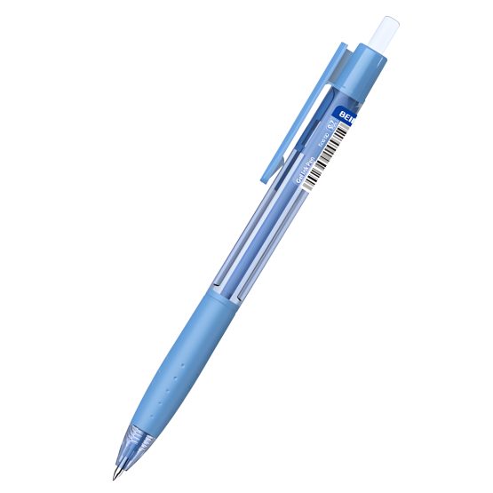 Boligrafo gel beifa retractil azul 14cm