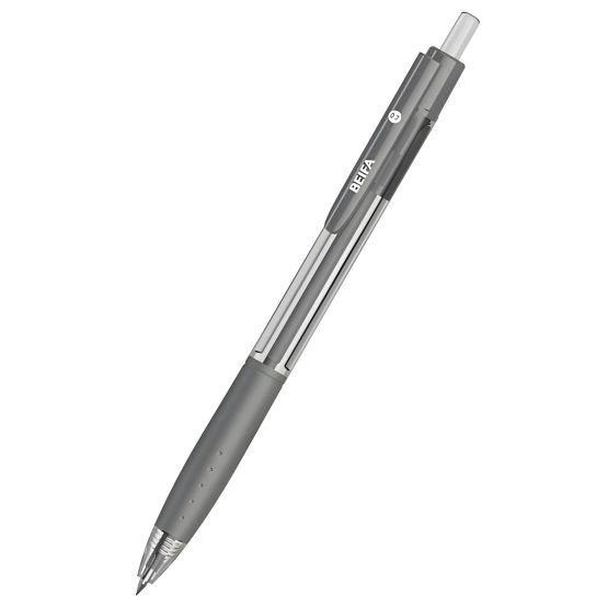 Boligrafo gel beifa retractil negro 14cm